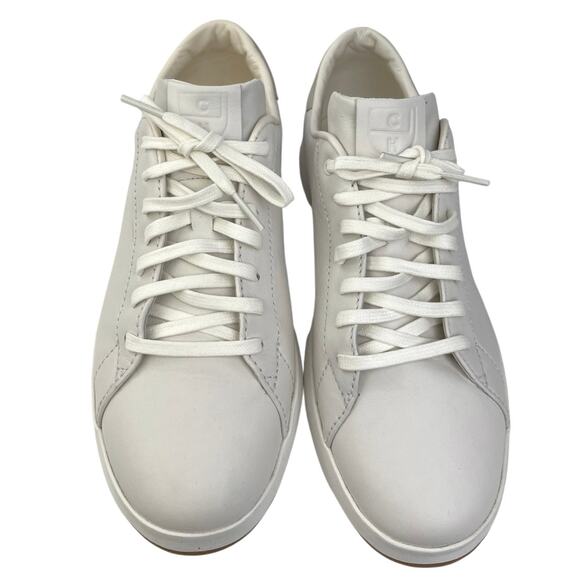 Cole Haan GrandPro Women's White Leather Lace Up Tennis Sneakers Shoes Size 9.5 - Picture 2 of 8